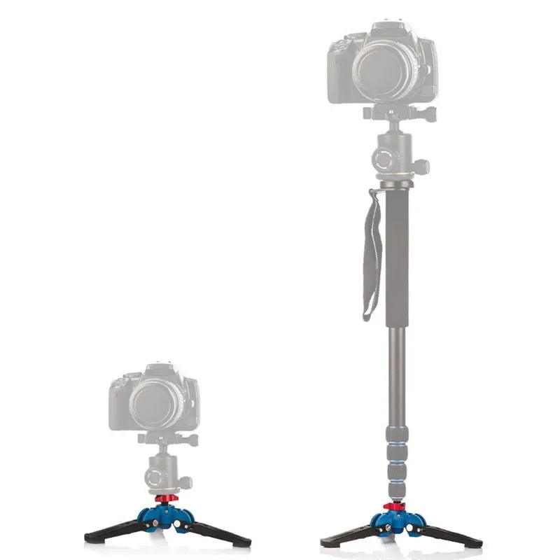 Manbily M-1 Hydraulic Mini Tripod Stand – Universal Base for Monopods, DSLR, Cameras, 3/8" Screw