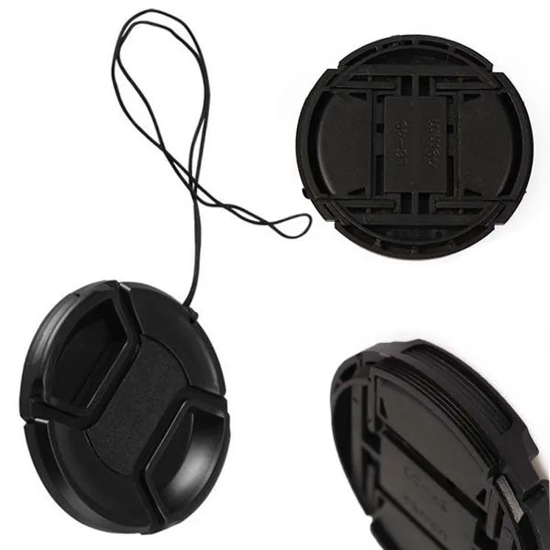 SHENGMEIYU Snap-On Camera Lens Cap – 49mm to 82mm for Canon, Nikon, Sony, Fuji, Samsung, and More