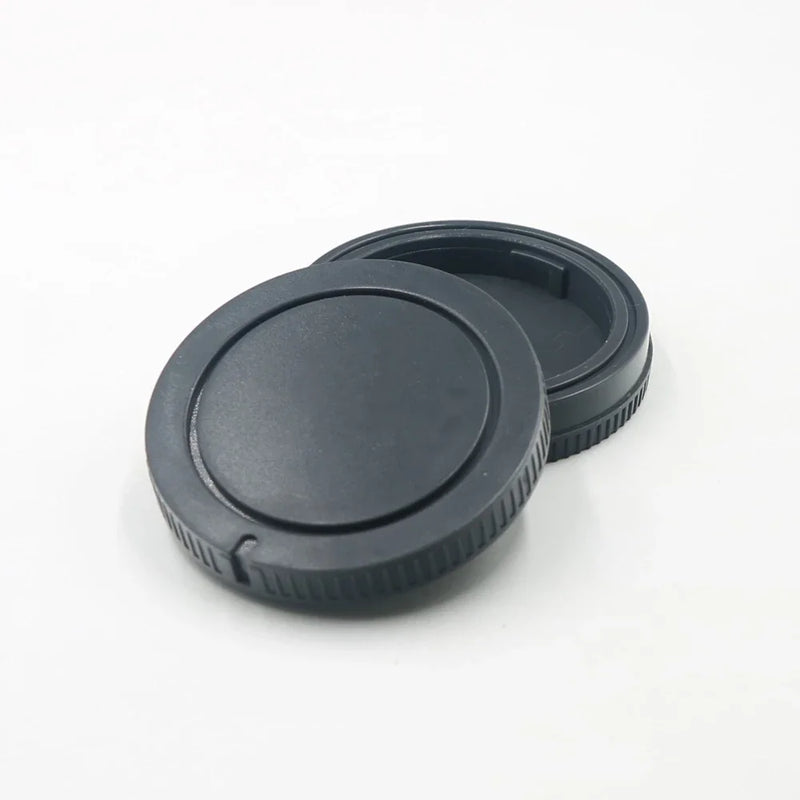 KIFAR 2PCS Camera Body Cap + Rear Lens Cap Set for Sony E-Mount – Compatible with A6000, A7 Series