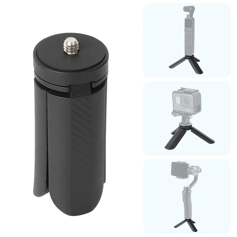 Mini Tripod for DJI Pocket 2/3, GoPro, Osmo Mobile 6/5/4/3/2 – Portable Tripod for Stabilizers