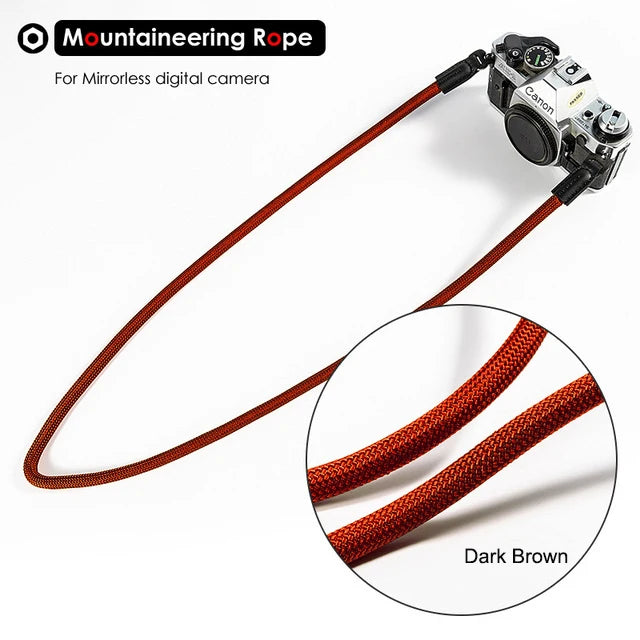 LIGHTROW Nylon Rope Camera Shoulder Neck Strap – Durable 100cm Belt for Mirrorless Cameras