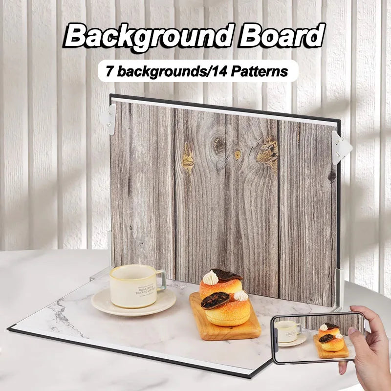 42x30cm Photography Backdrop Board 7 Pcs 2 Sided Photo Background Set 14 Wood Grain Waterproof Props