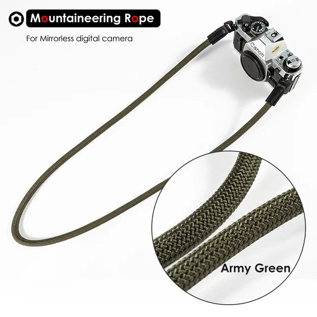 LIGHTROW Nylon Rope Camera Shoulder Neck Strap – Durable 100cm Belt for Mirrorless Cameras