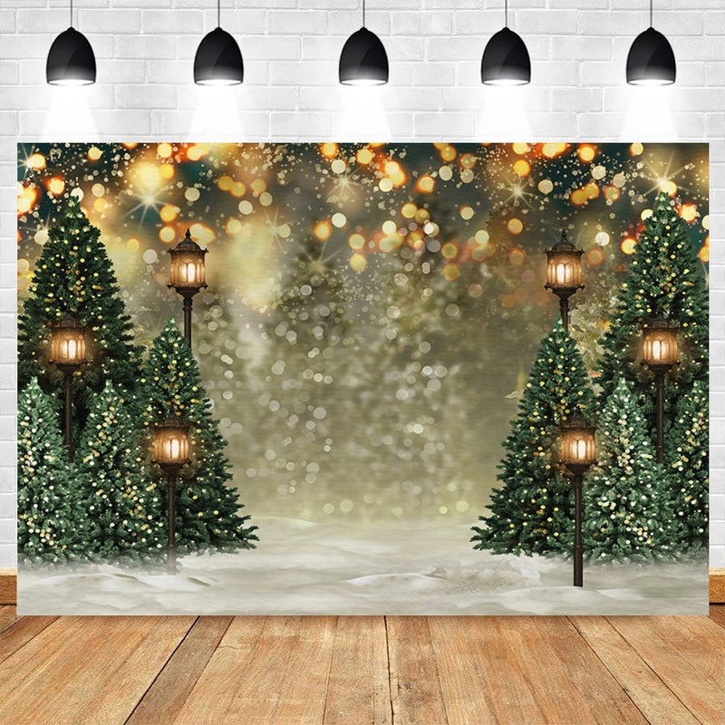 Winter Forest Photography Backdrop for Christmas, Kids, and Baby Photoshoots Landscape Background