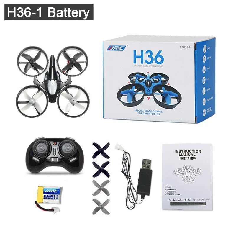 JJRC H36 Mini RC Drone – 6-Axis Gyro, Headless Mode, 360° Flip, One-Key Return, Kids' Quadcopter Toy