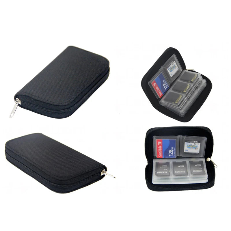 Memory Card Carrying Case with 22 Slots – SD/CF/MicroSD/SDHC/MS/DS Card Organizer Wallet