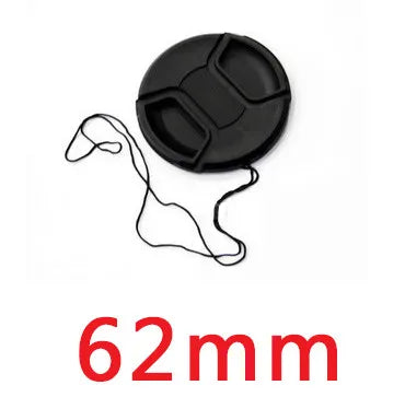 MLLSE Camera Lens Cap with Anti-Lost Cord – Snap-On Cover for 37mm-95mm Lenses