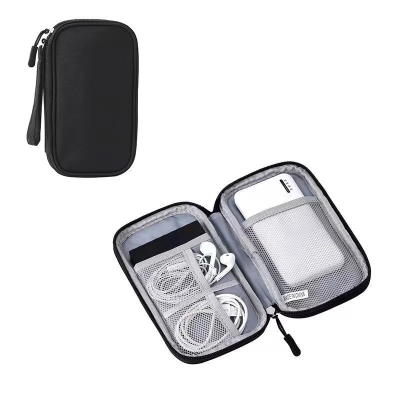 DIXSG Waterproof Travel Organiser – Double-Layer Storage Bag for Cables & Accessories