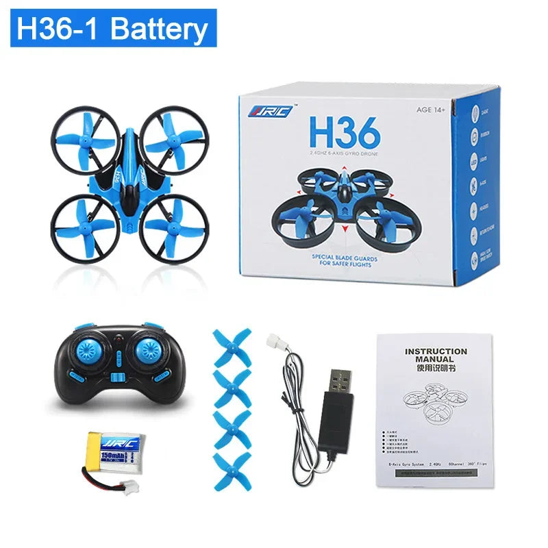 JJRC H36 Mini RC Drone – 6-Axis Gyro, Headless Mode, 360° Flip, One-Key Return, Kids' Quadcopter Toy