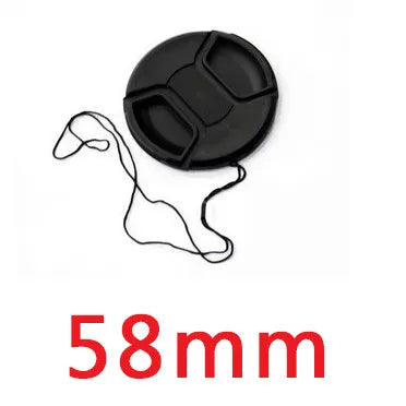 MLLSE Camera Lens Cap with Anti-Lost Cord – Snap-On Cover for 37mm-95mm Lenses