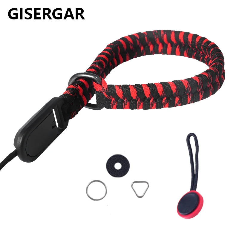 GISERGAR Hand-Woven Camera Wrist Strap – Adjustable Quick Release Shoulder & Neck Rope for DSLR