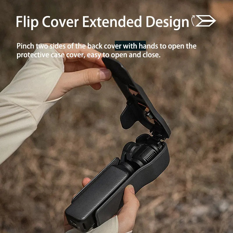 STARTRC Protective Case for DJI Osmo Pocket 3 – Flip Cover & Screen Protector with Quick Release