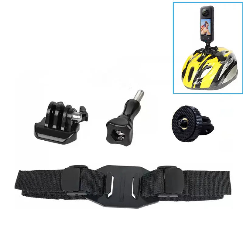 SZKOSTON Adjustable Helmet Strap – For GoPro Hero 13/12/11/10/9/8, Insta360 X4, DJI Action 5 Pro/4