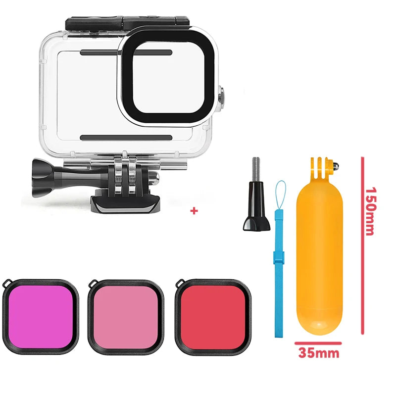 60M Waterproof Case for GoPro Hero 13/12/11/10/9 – Underwater Diving Housing Cover