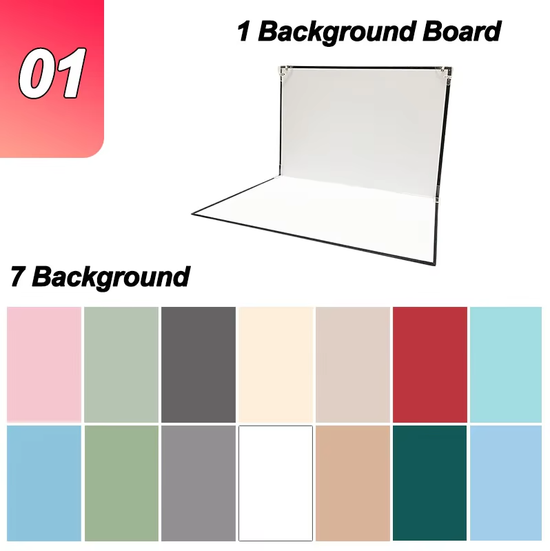 42x30cm Photography Backdrop Board 7 Pcs 2 Sided Photo Background Set 14 Wood Grain Waterproof Props