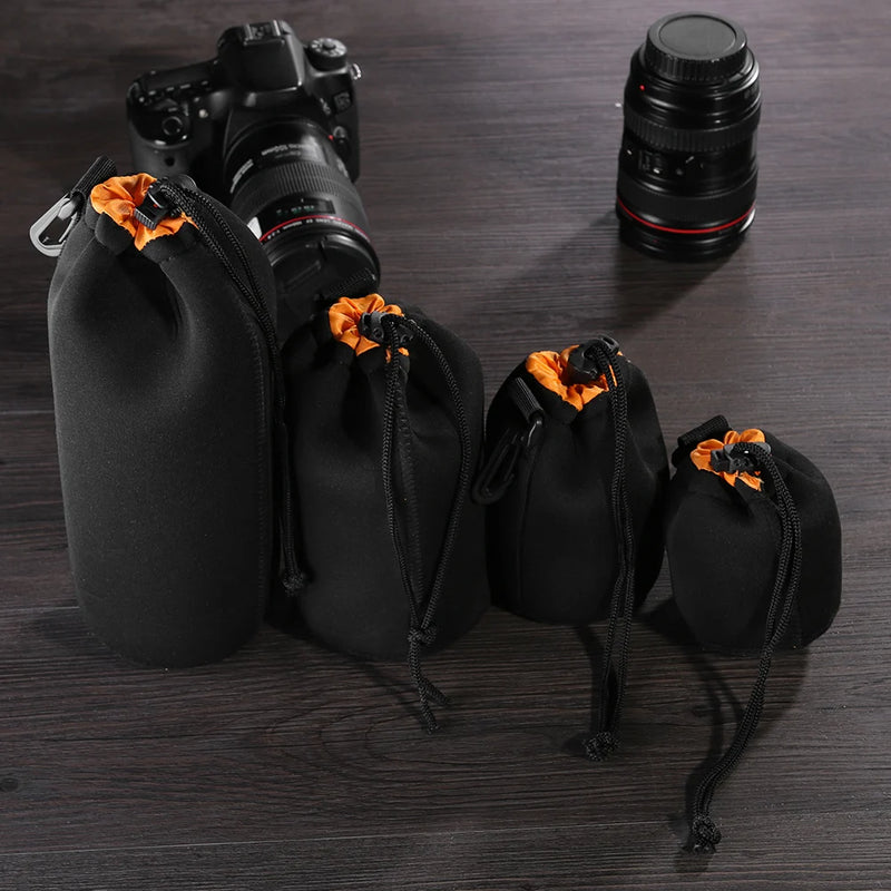 VODOOL Waterproof Neoprene Camera Lens Pouch – Soft Protective Bag for Canon, Sony, DSLR Lenses