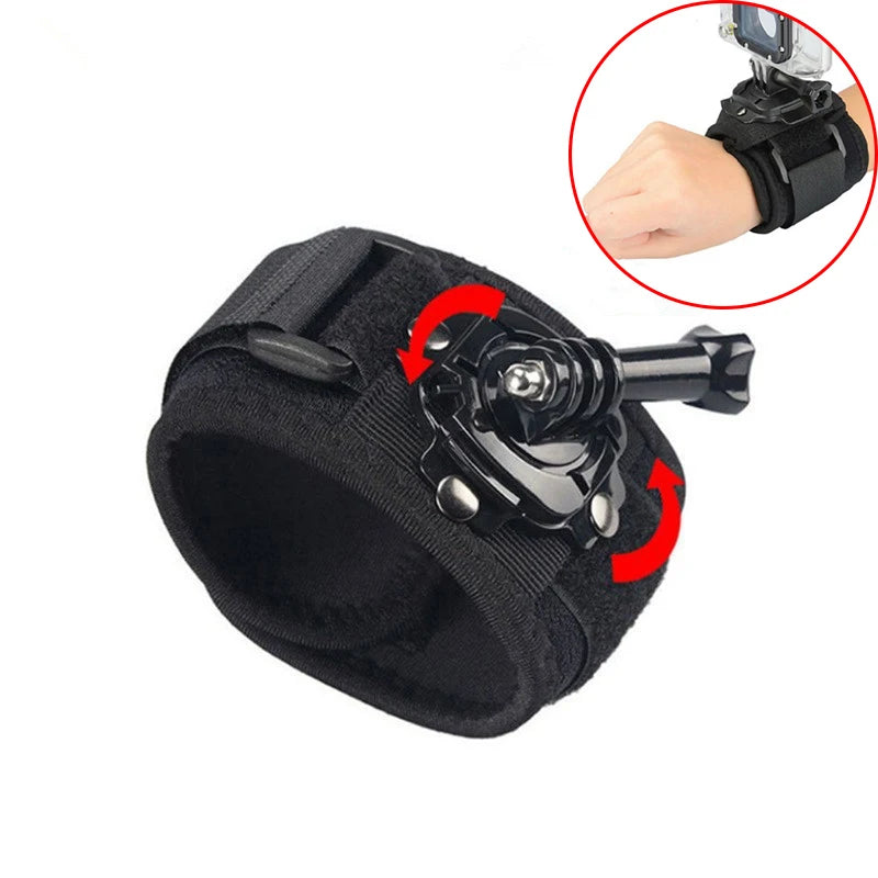 SZKOSTON Wrist Strap & Palm Mount – 360° Ankle, Cycling Holder for GoPro, Insta360, DJI Action