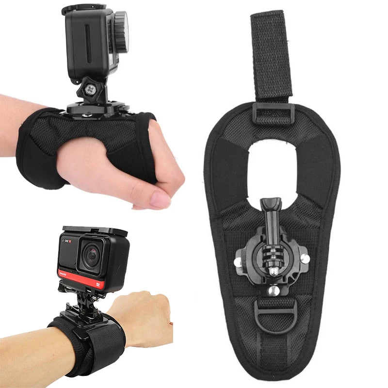 SZKOSTON Wrist Strap & Palm Mount – 360° Ankle, Cycling Holder for GoPro, Insta360, DJI Action