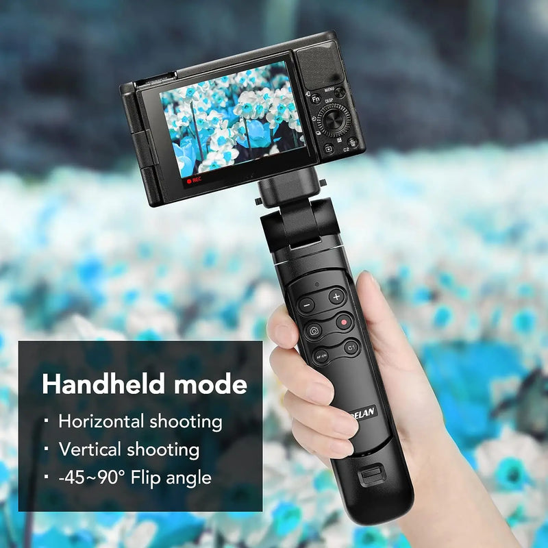 AODELAN Wireless Shooting Grip Tripod with Remote for Sony ZV-E10, A7IV, A6700 – Vlogging & Video