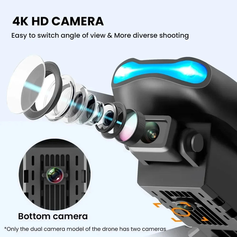 KBDFA E99 Pro 4K Dual-Camera Drone – Foldable WiFi FPV Quadcopter, Altitude Hold, One-Key Takeoff