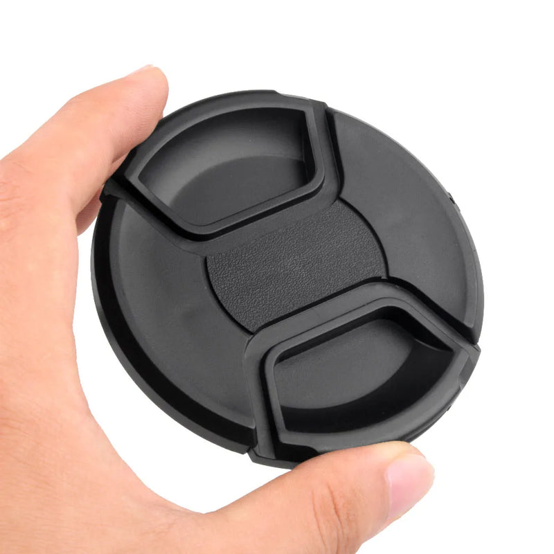 SHENGMEIYU Snap-On Camera Lens Cap – 49mm to 82mm for Canon, Nikon, Sony, Fuji, Samsung, and More