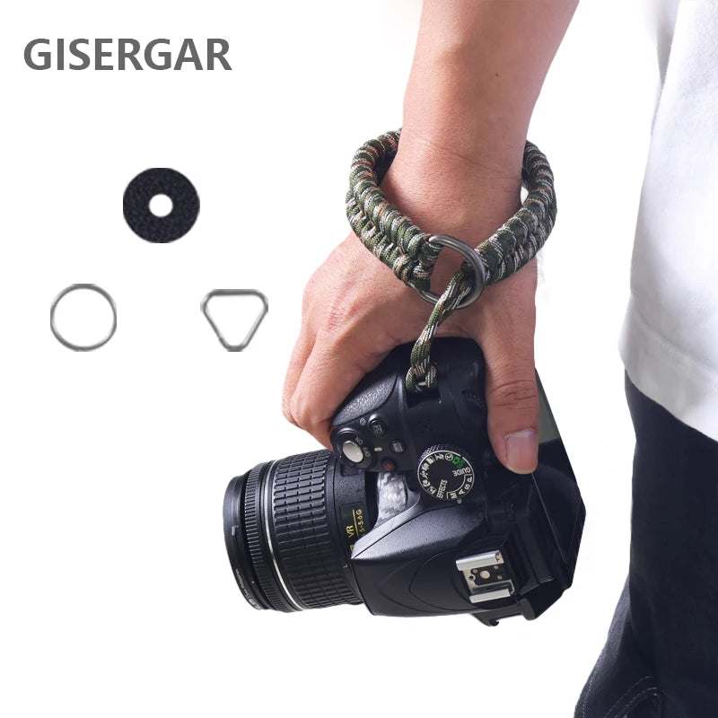 GISERGAR Handmade Woven Camera Wrist Strap for Canon, Nikon, Sony, Fujifilm, Leica, Olympus