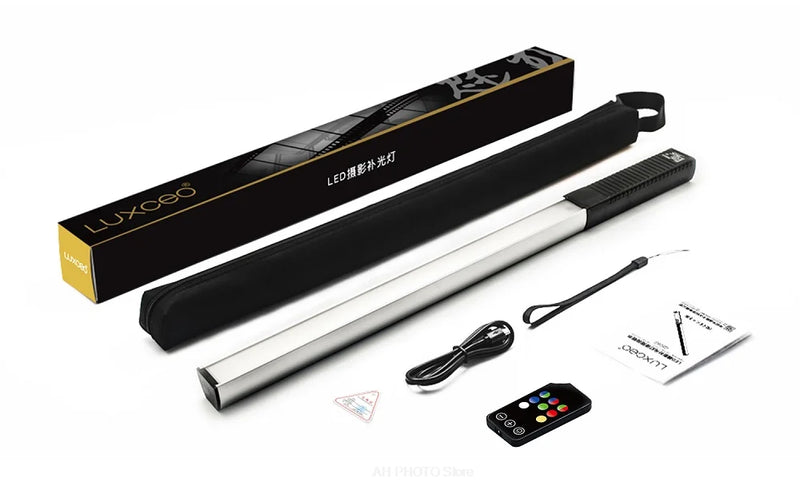 LUXCEO Q508A RGB LED Light Stick – 10W Handheld Full-Color Fill Light, 3000K-5700K, 2600mAh Battery