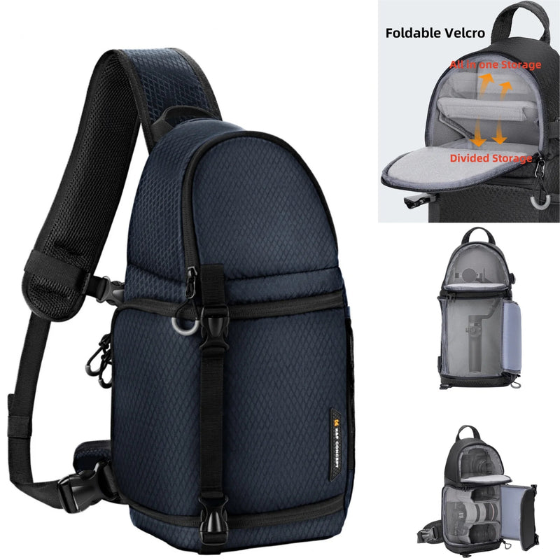 K&F Concept Camera bag Photography Backpack 10L Waterproof Camera Sling Backpack DSLR/SLR Camera Case Photography Bags