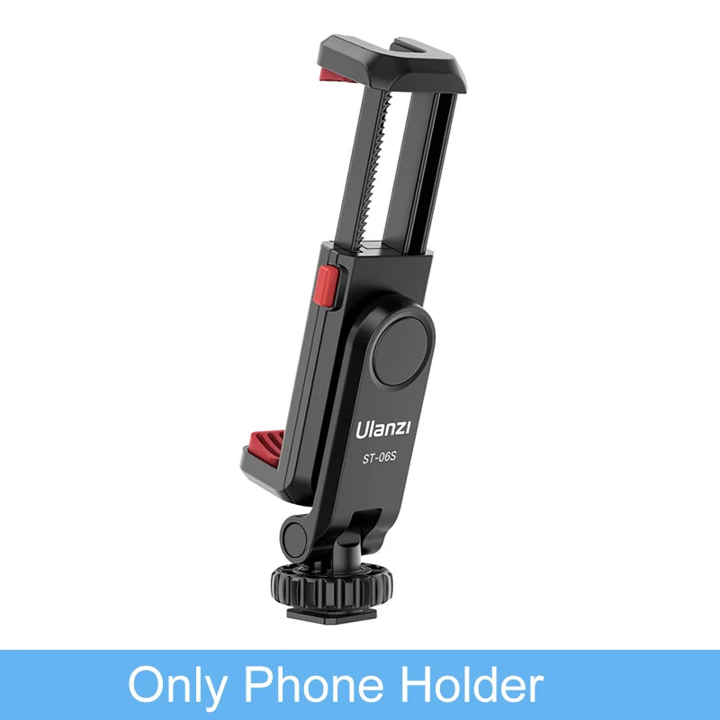 Ulanzi ST-06S 360° Rotatable Phone Holder for Vlog Shooting with Cold Shoe Mounts Vertical Shooting