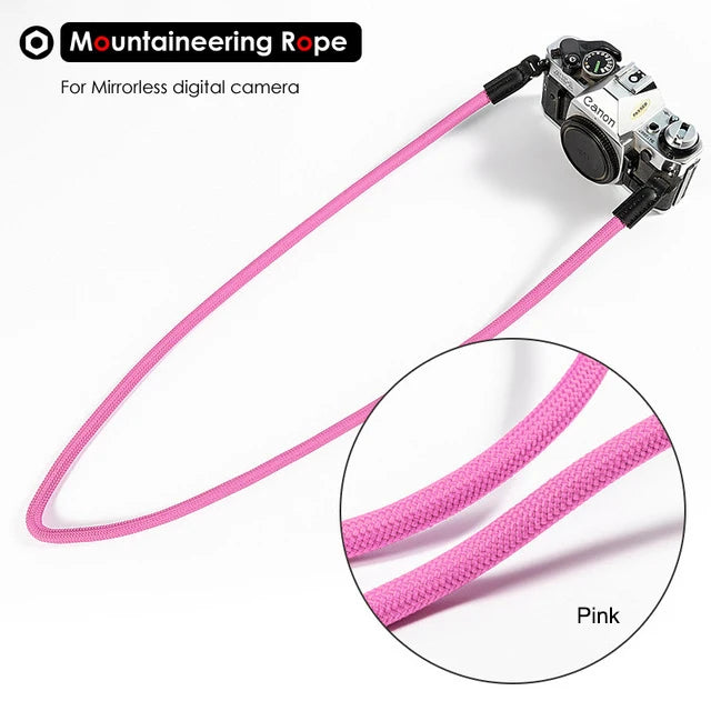 LIGHTROW Nylon Rope Camera Shoulder Neck Strap – Durable 100cm Belt for Mirrorless Cameras