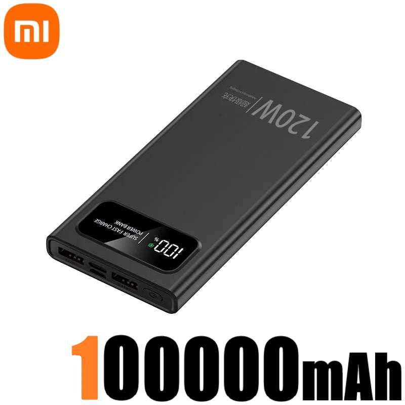 Xiaomi 200000mAh 120W Power Bank – Super Fast Charging, Portable Battery for iPhone, Samsung & More