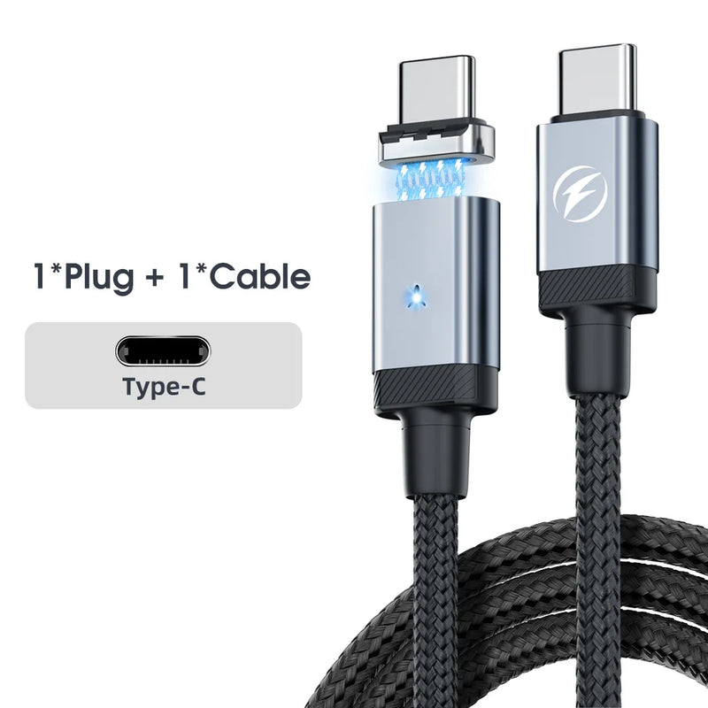 FONKEN 65W Magnetic USB-C PD Cable for Fast Charging Android Phones & Tablets